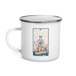 The Empress Fox Tarot Enamel Mug