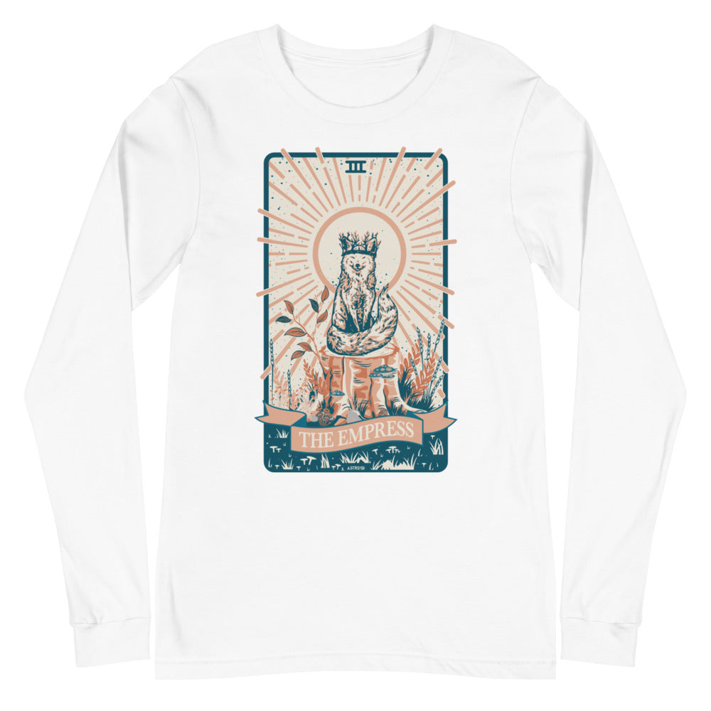 The Empress Fox Tarot Long Sleeve Shirt